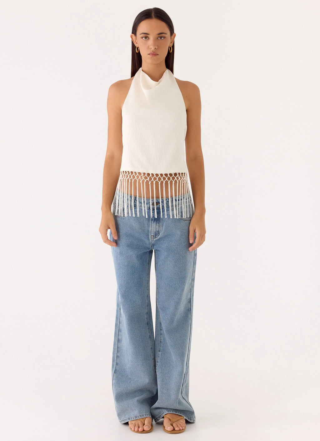 Mania Tassel Top - Ivory