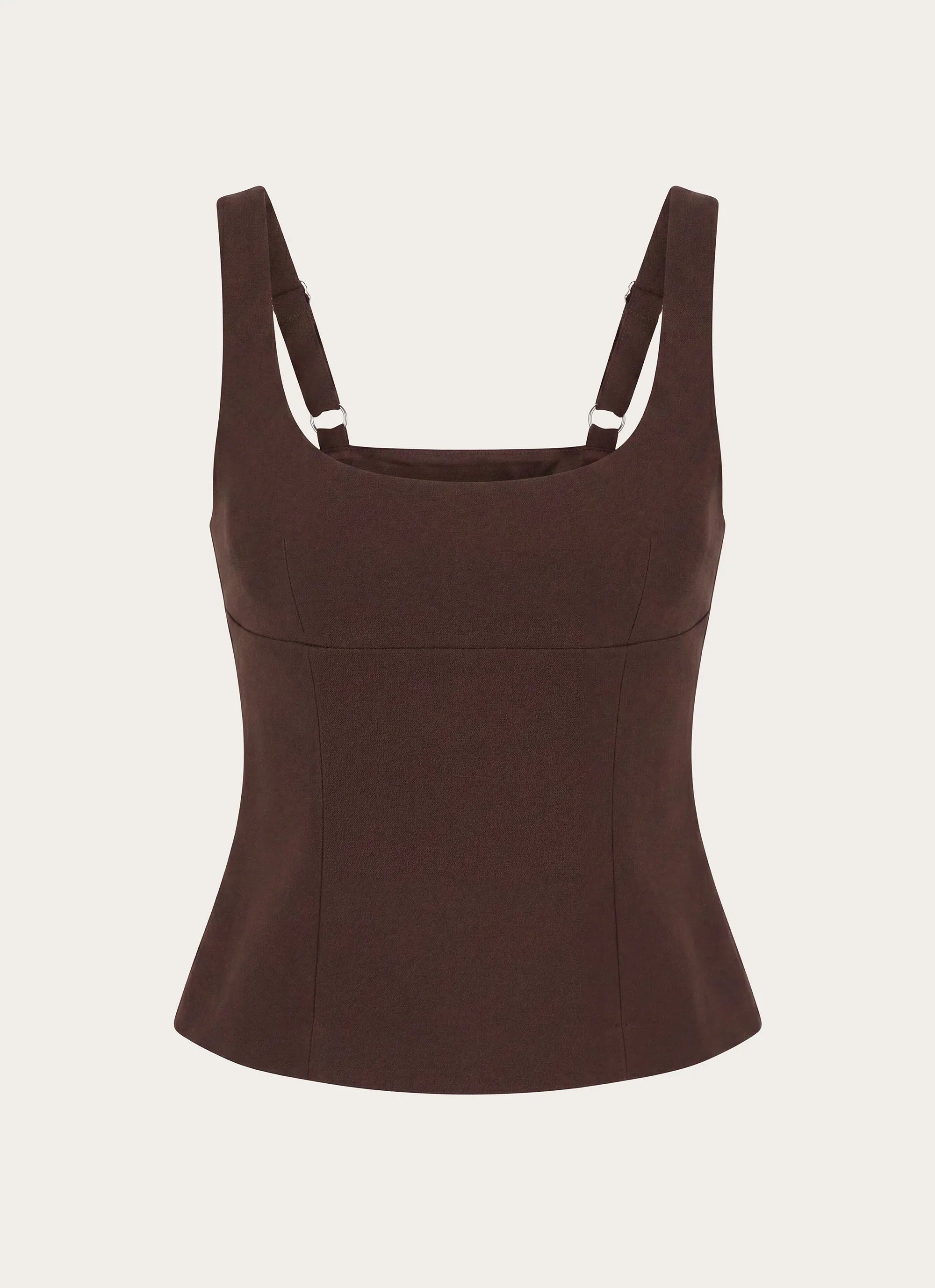 Autrey Suiting Top - Chocolate