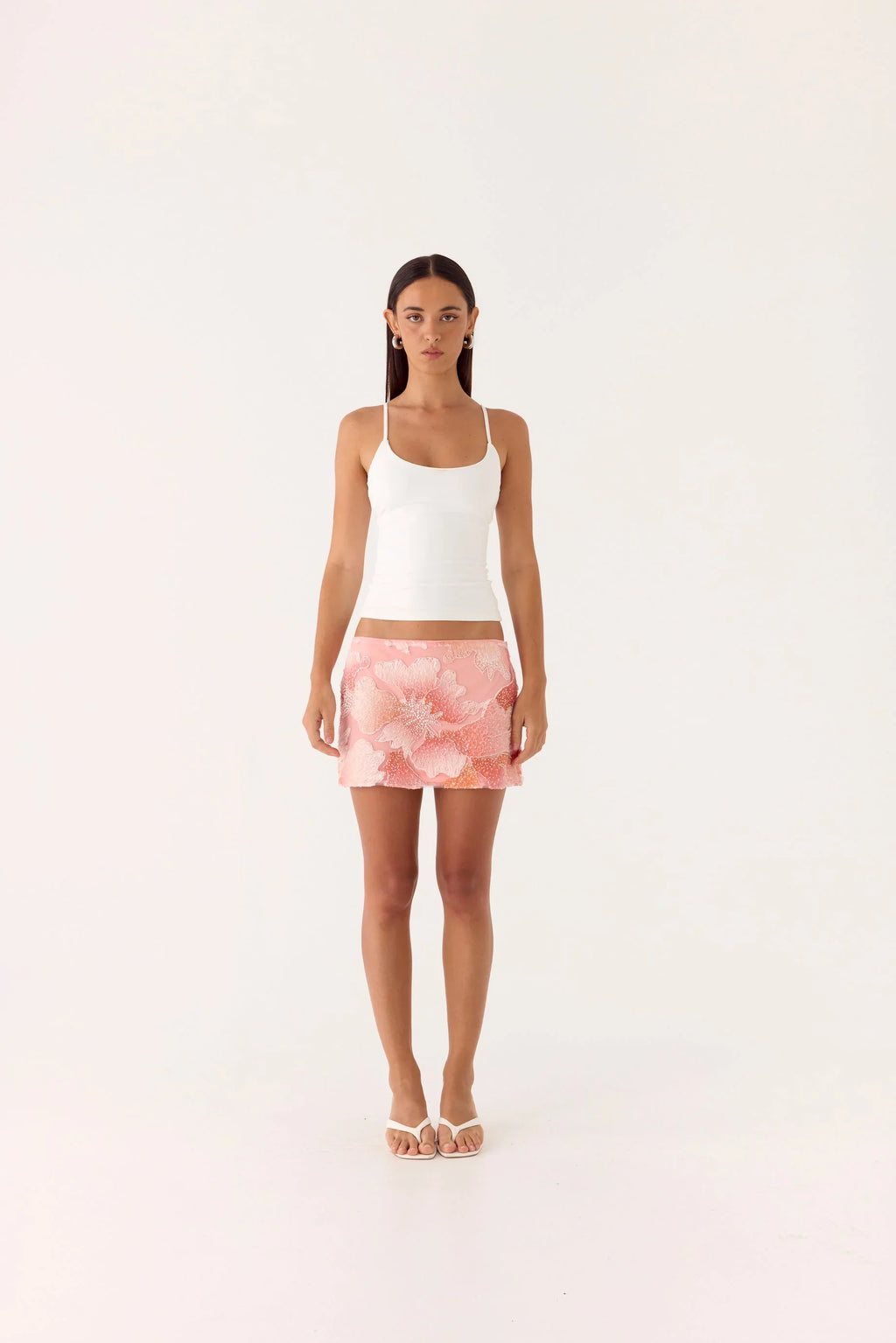 Dayna Mini Skirt - Coral