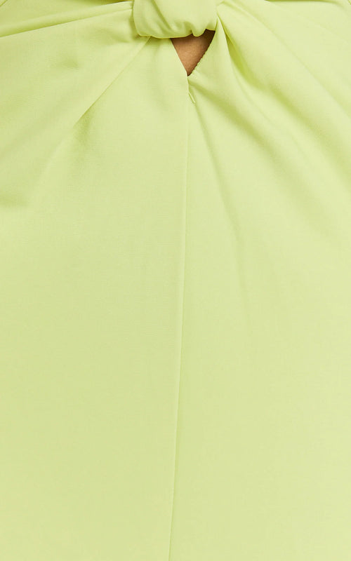 Amalie The Label - Levine Halter Front Cut Out Midi Dress - In Citrus
