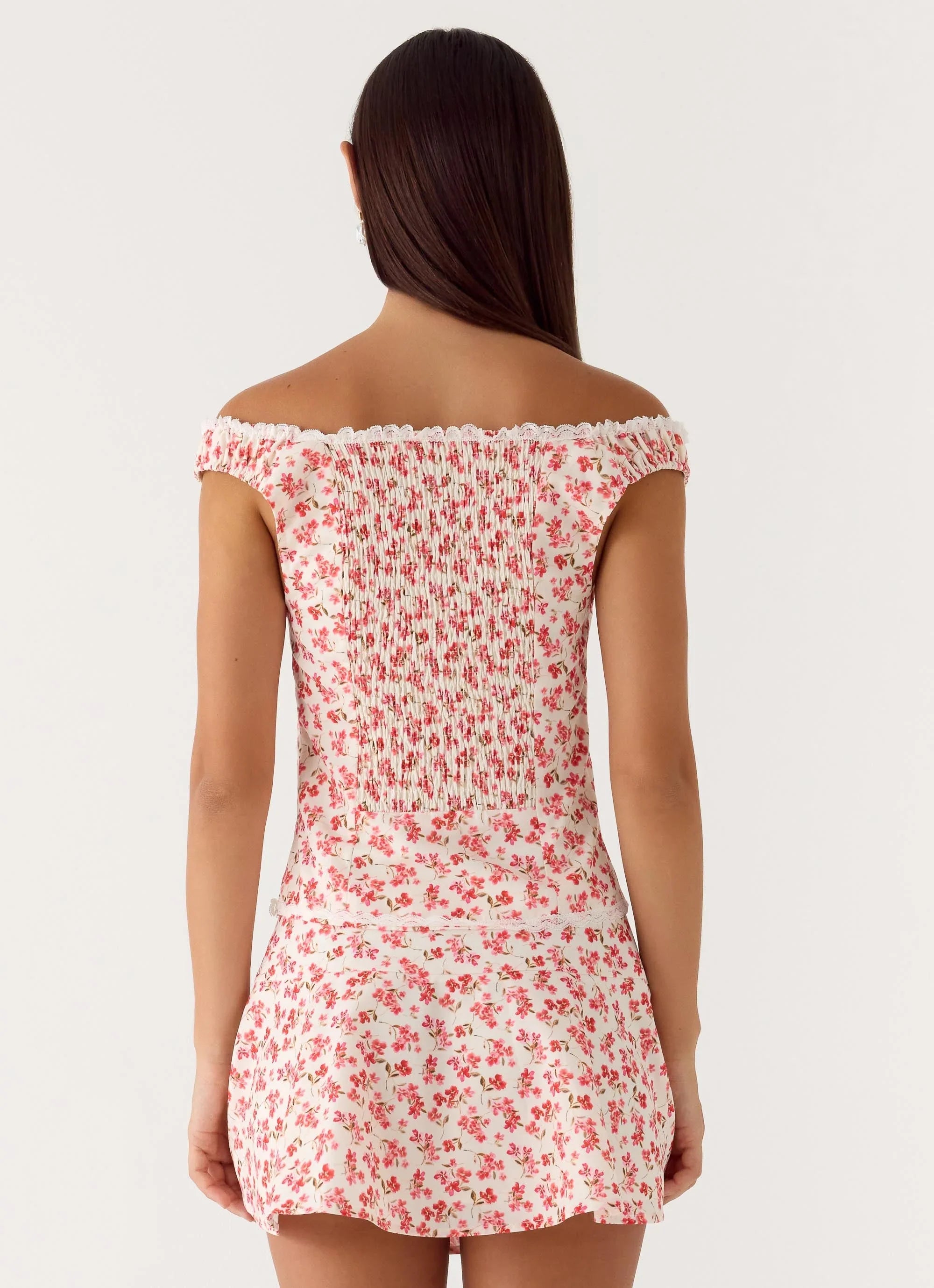Anja Mini Skirt - Porcelain Rose