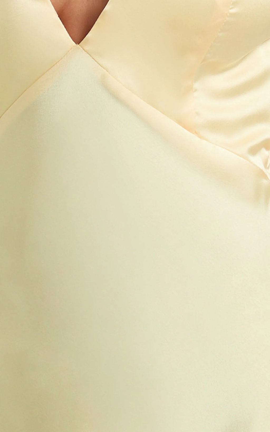 Quincy Maxi Dress - Satin Slip Dress in Lemon