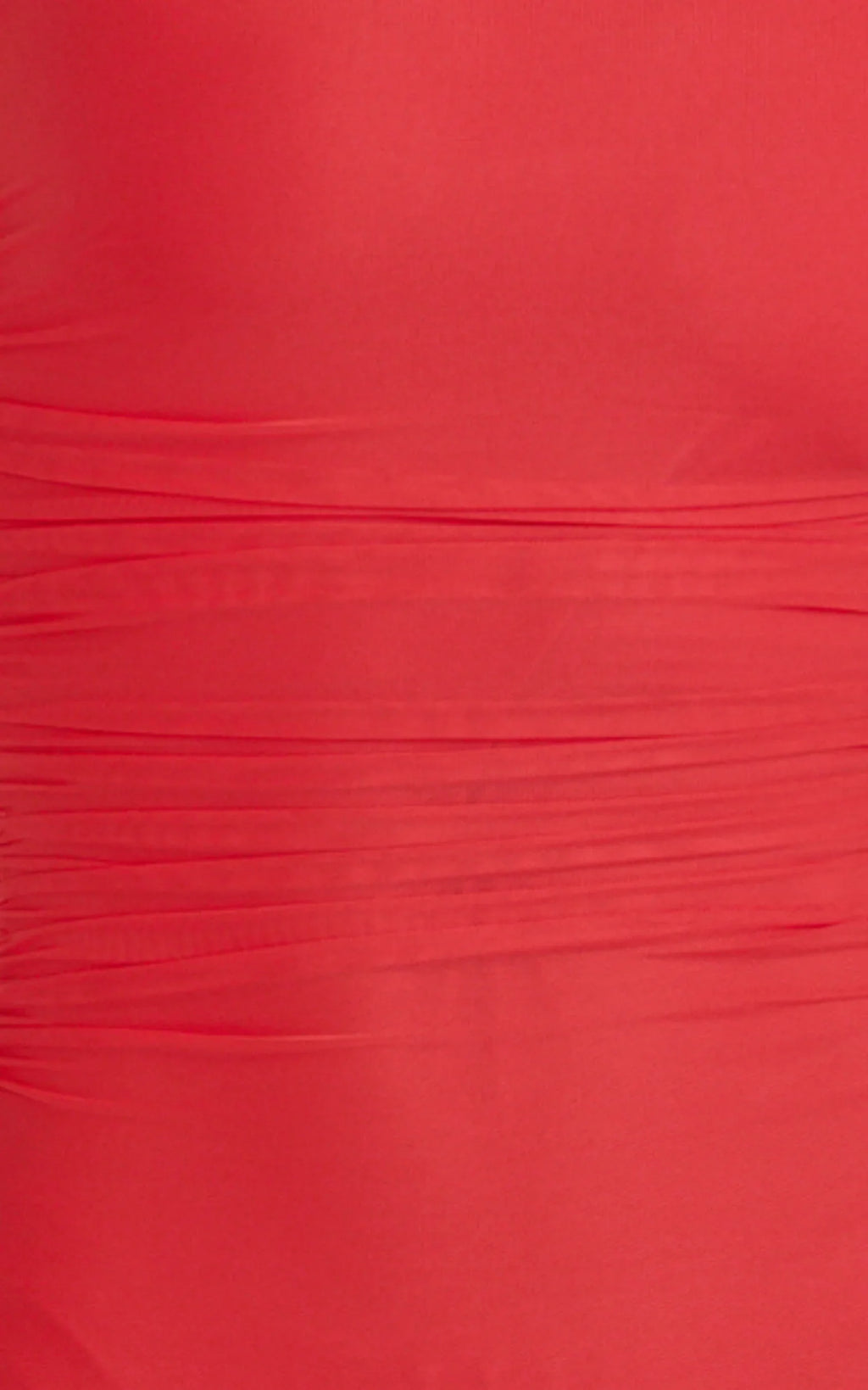 Judee Midi Dress - One Shoulder High Side Split Dress in Red