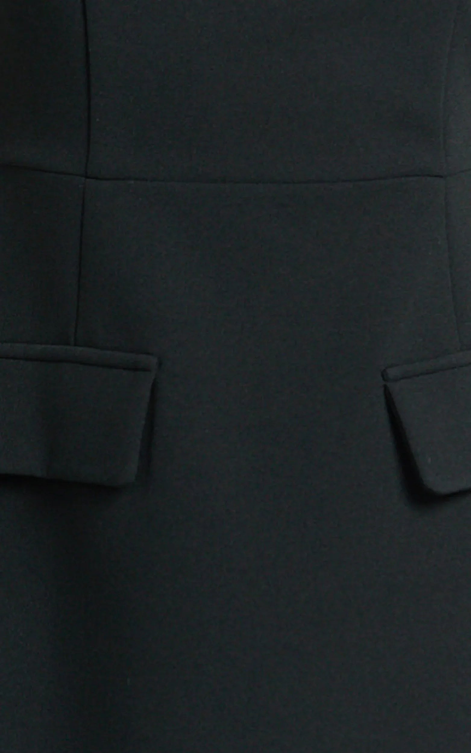 Savanna Mini Dress - High Neck Cap Sleeve Tulip Skirt Dress in Black