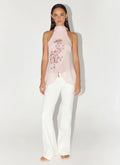 Flip It Embellished Top - Baby Pink