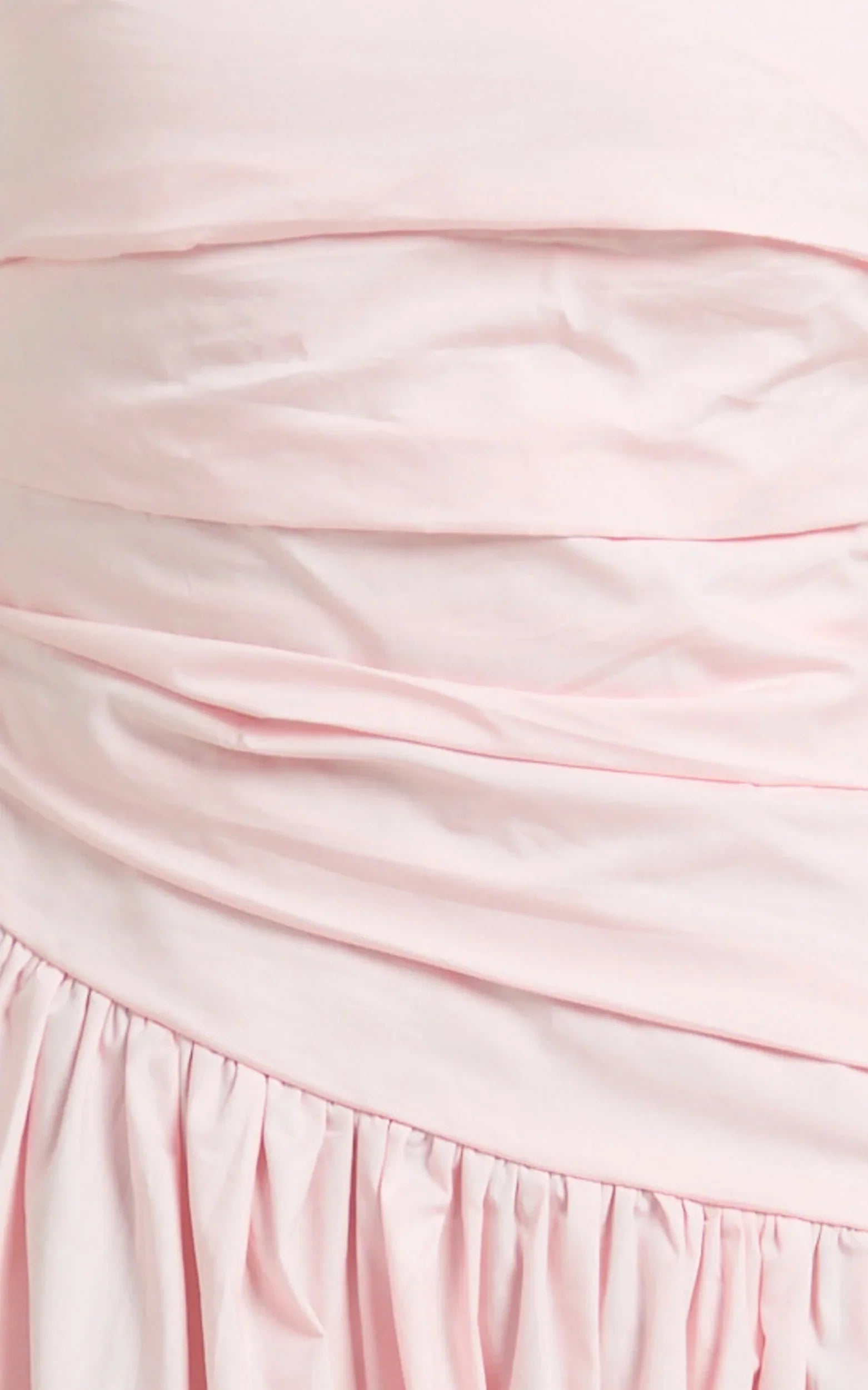 Cora Midi Dress - Strapless Dress in Pink