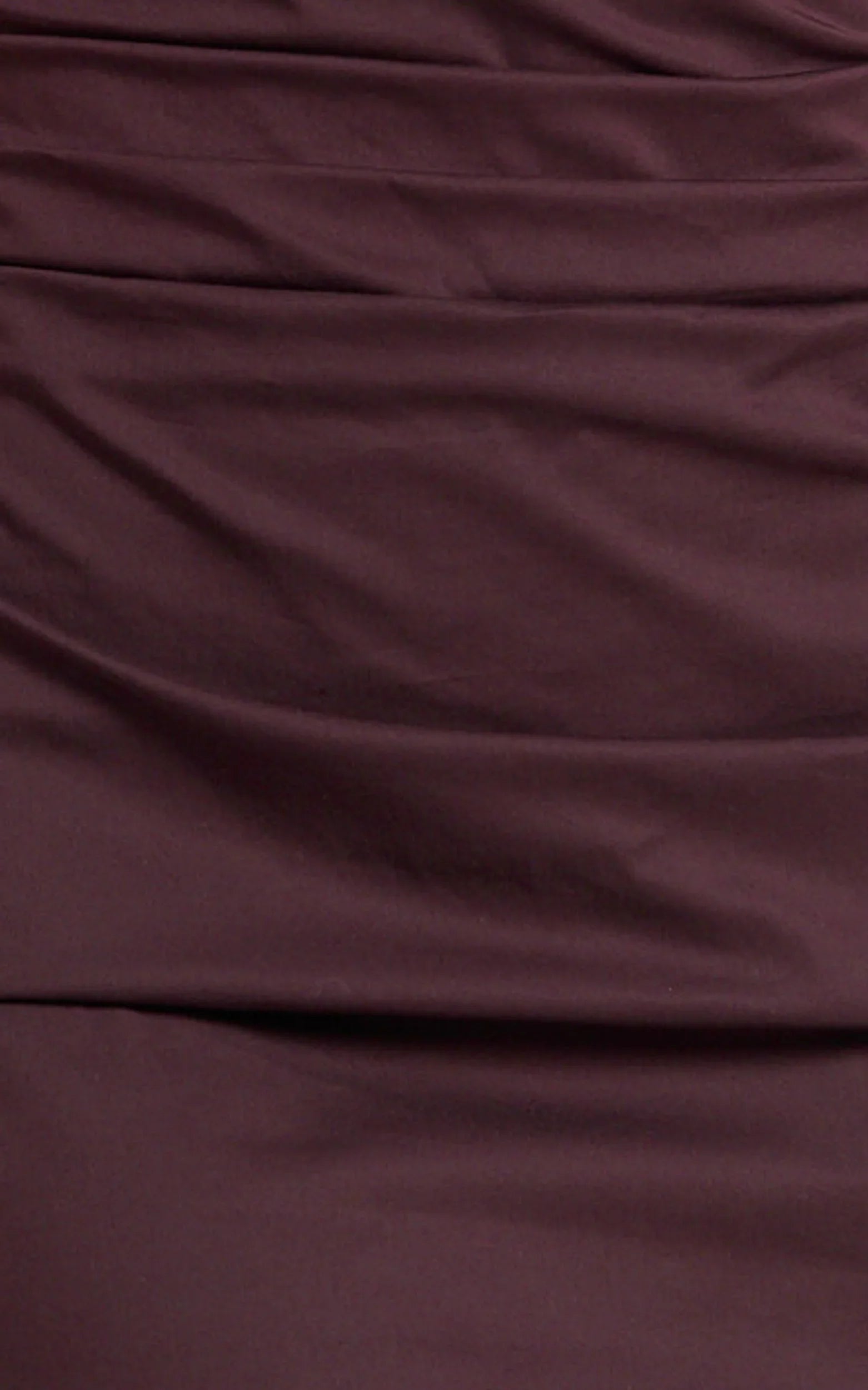 Cleo Mini Dress - Off Shoulder Ruched Bodycon Dress in Chocolate