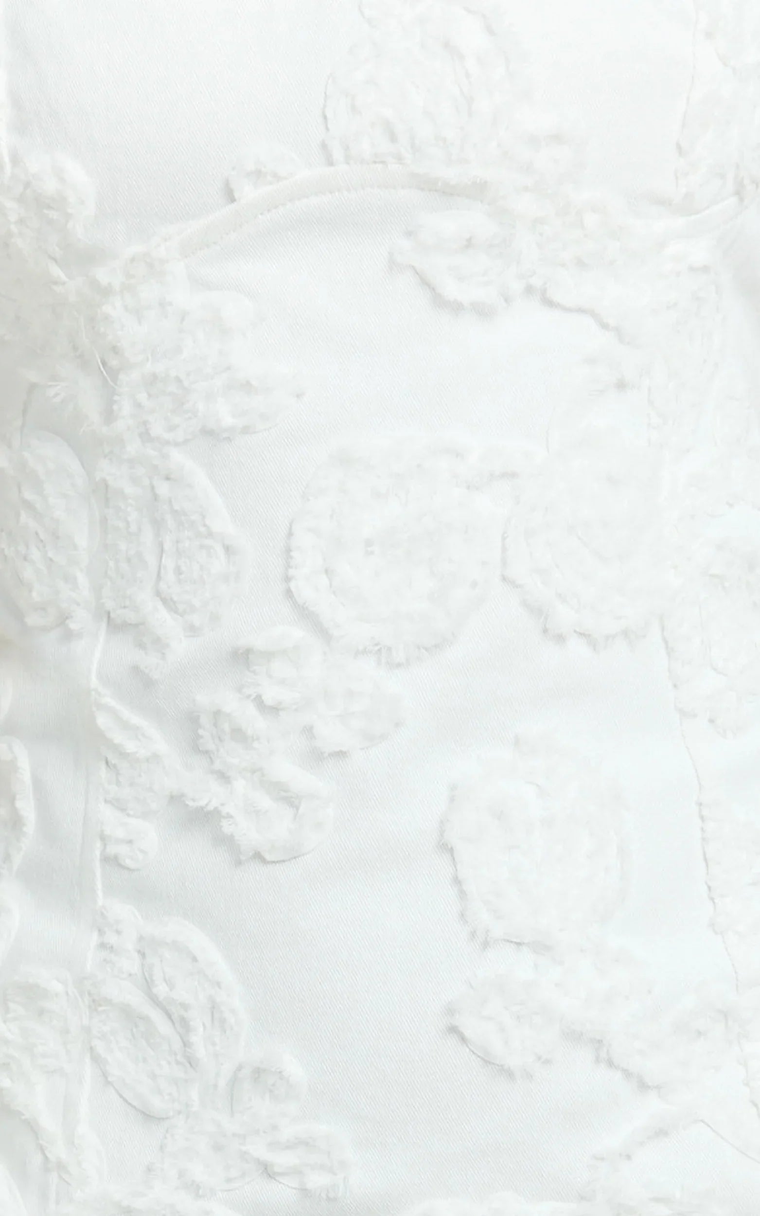 Tara Mini Dress - Embroidered Panel A Line Dress in White