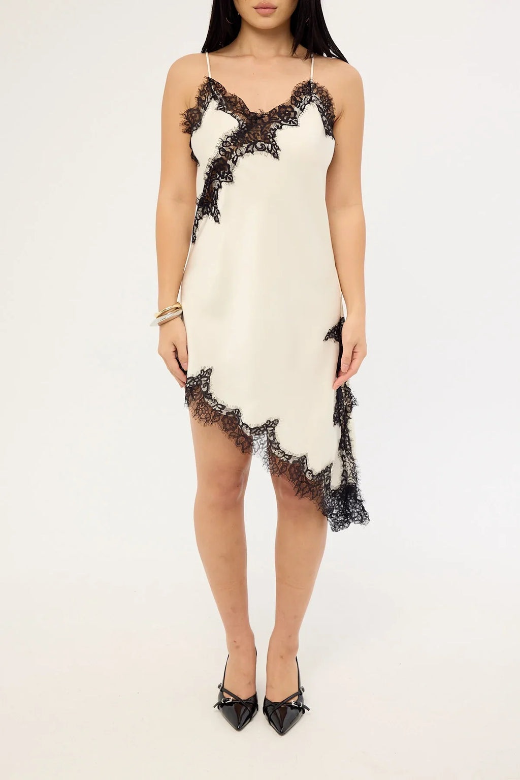Lioness Emerging Midi Dress Porcelain