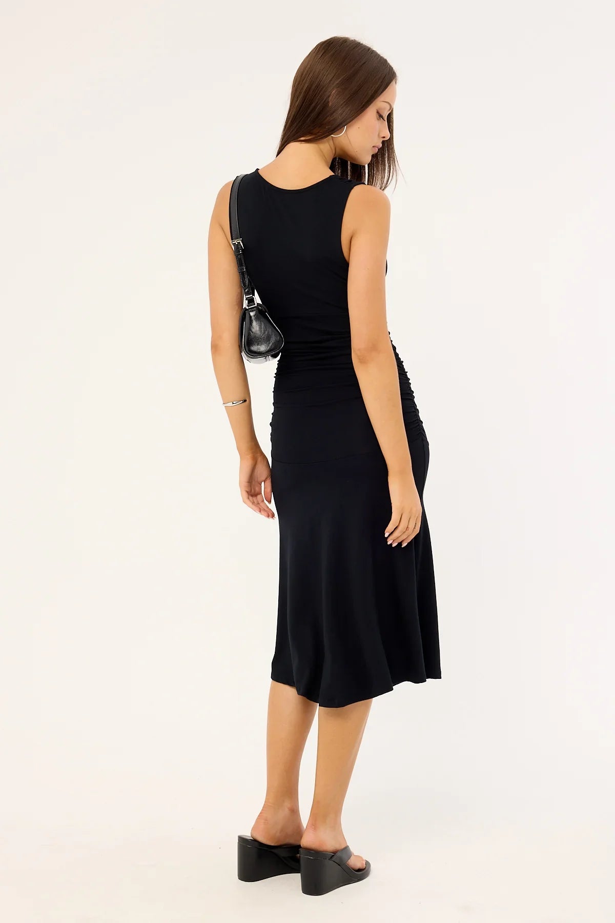 Motel Laluma Midi Dress Black