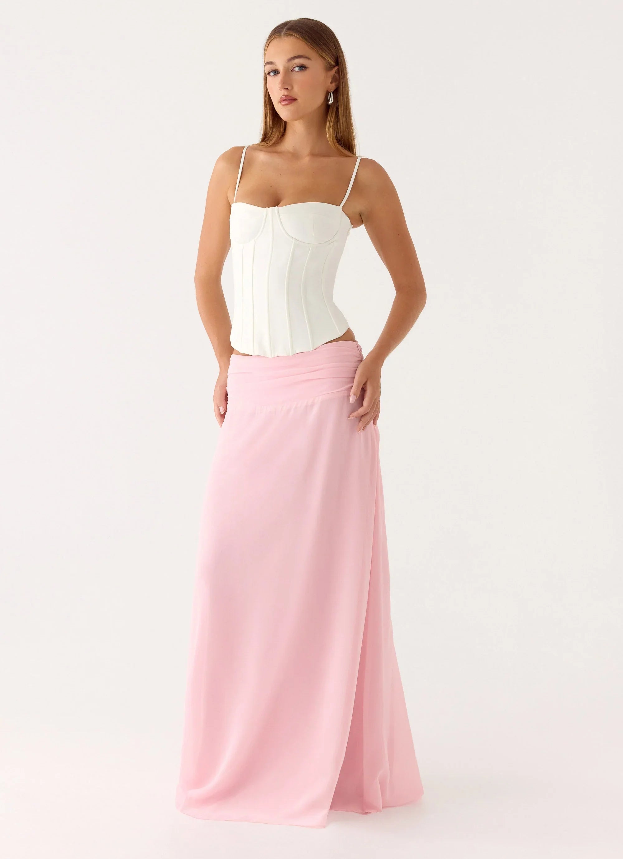 Natalya Maxi Skirt - Pink