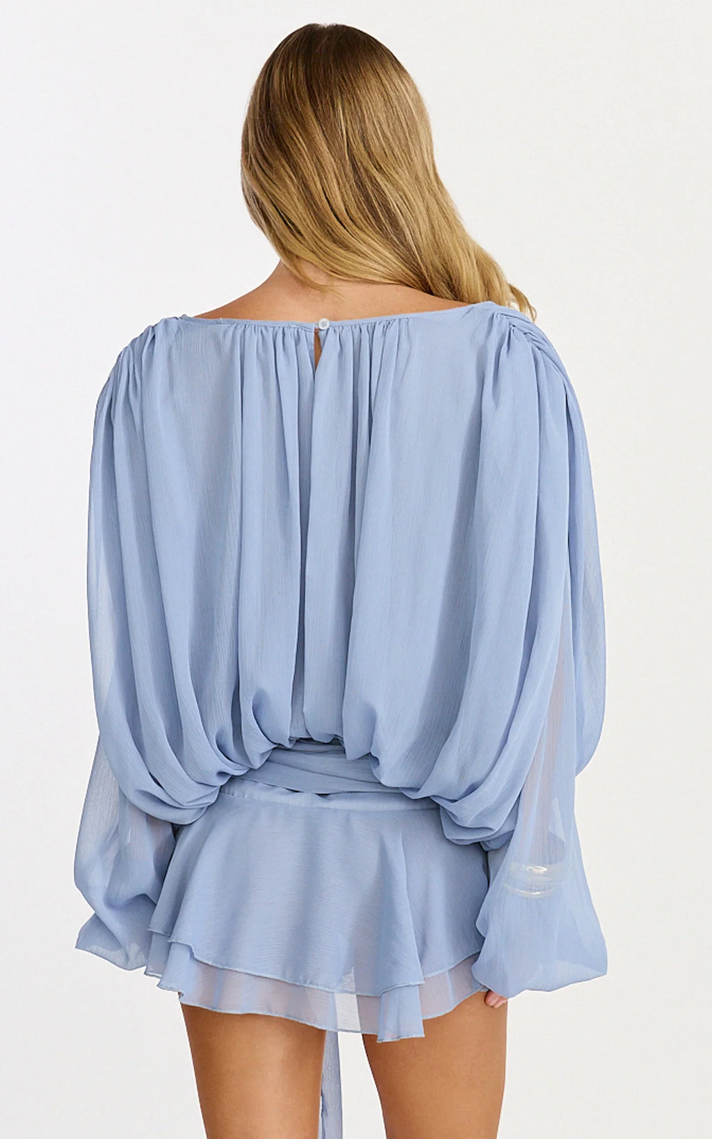 Lioness - Elements Mini Dress - In Slate Blue