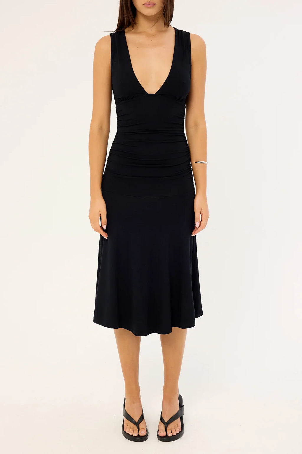 Motel Laluma Midi Dress Black