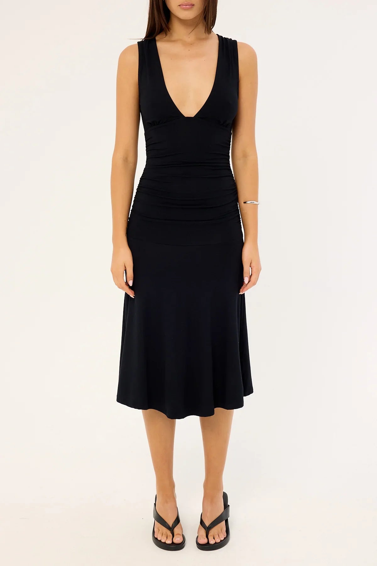 Motel Laluma Midi Dress Black