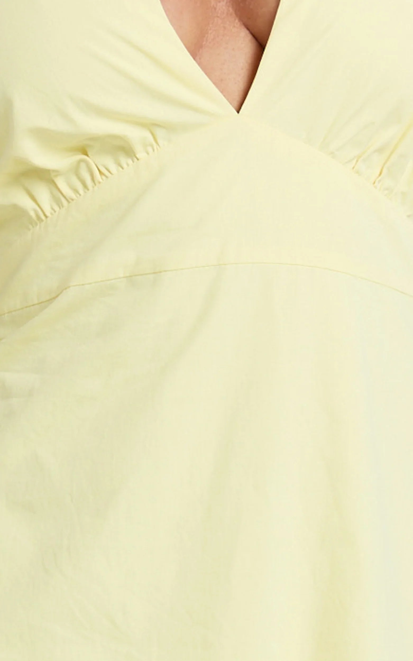 Connor Midi Dress - Halter Neck Tie Back Dress in Lemon