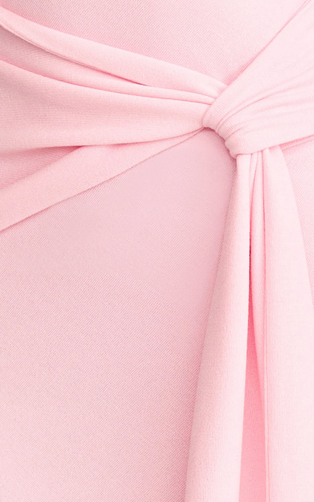 Aria Midi Dress - Strapless Tie Waist Dress in Pink