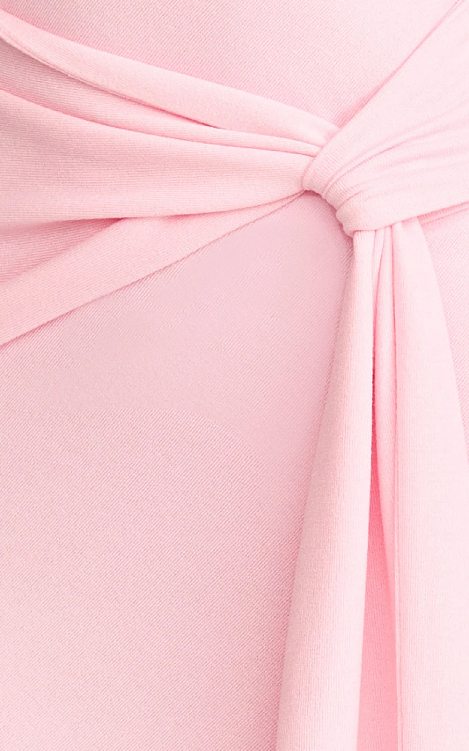 Aria Midi Dress - Strapless Tie Waist Dress in Pink