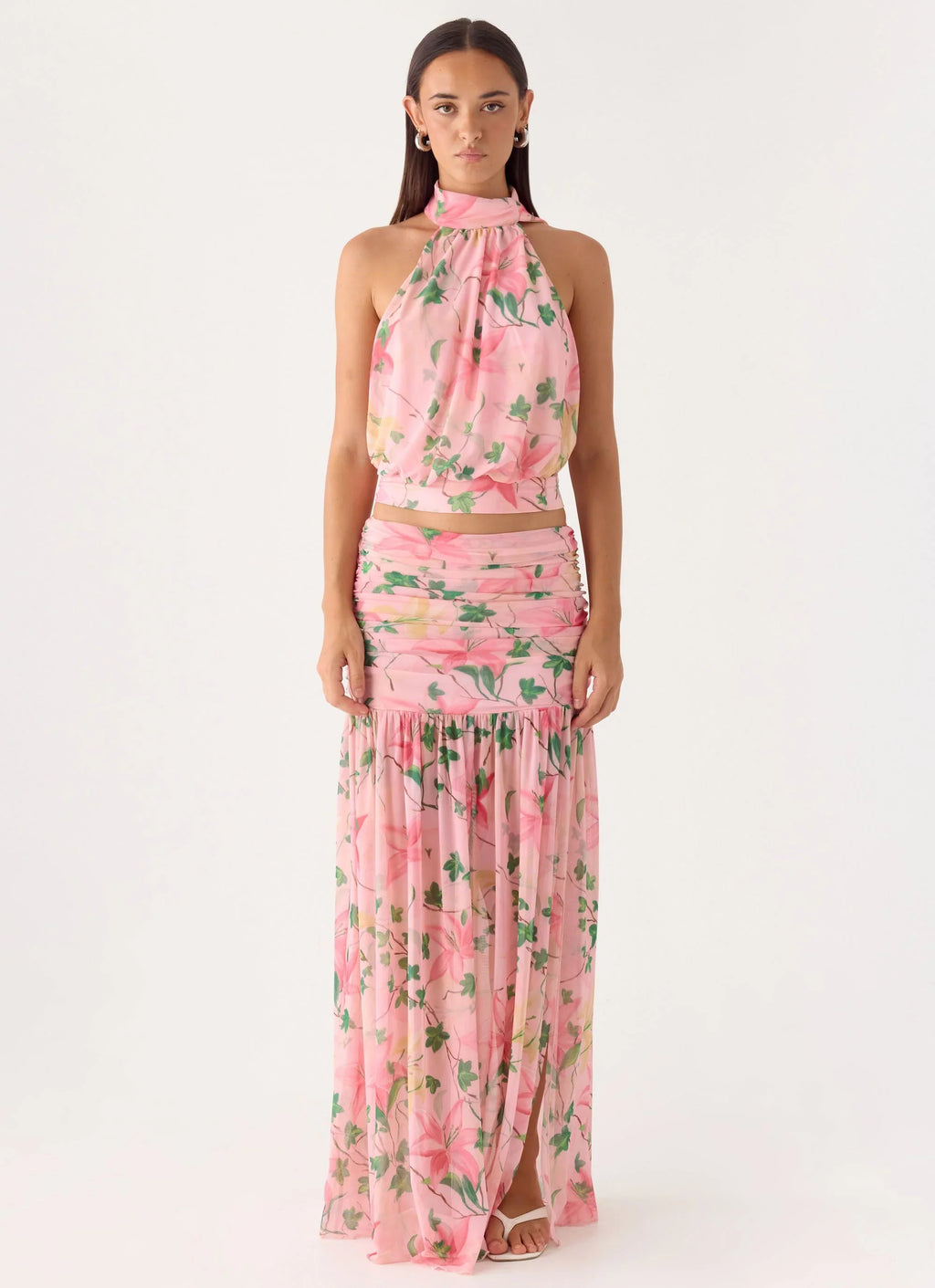 Cantrall Halter Top - Blooming Spring
