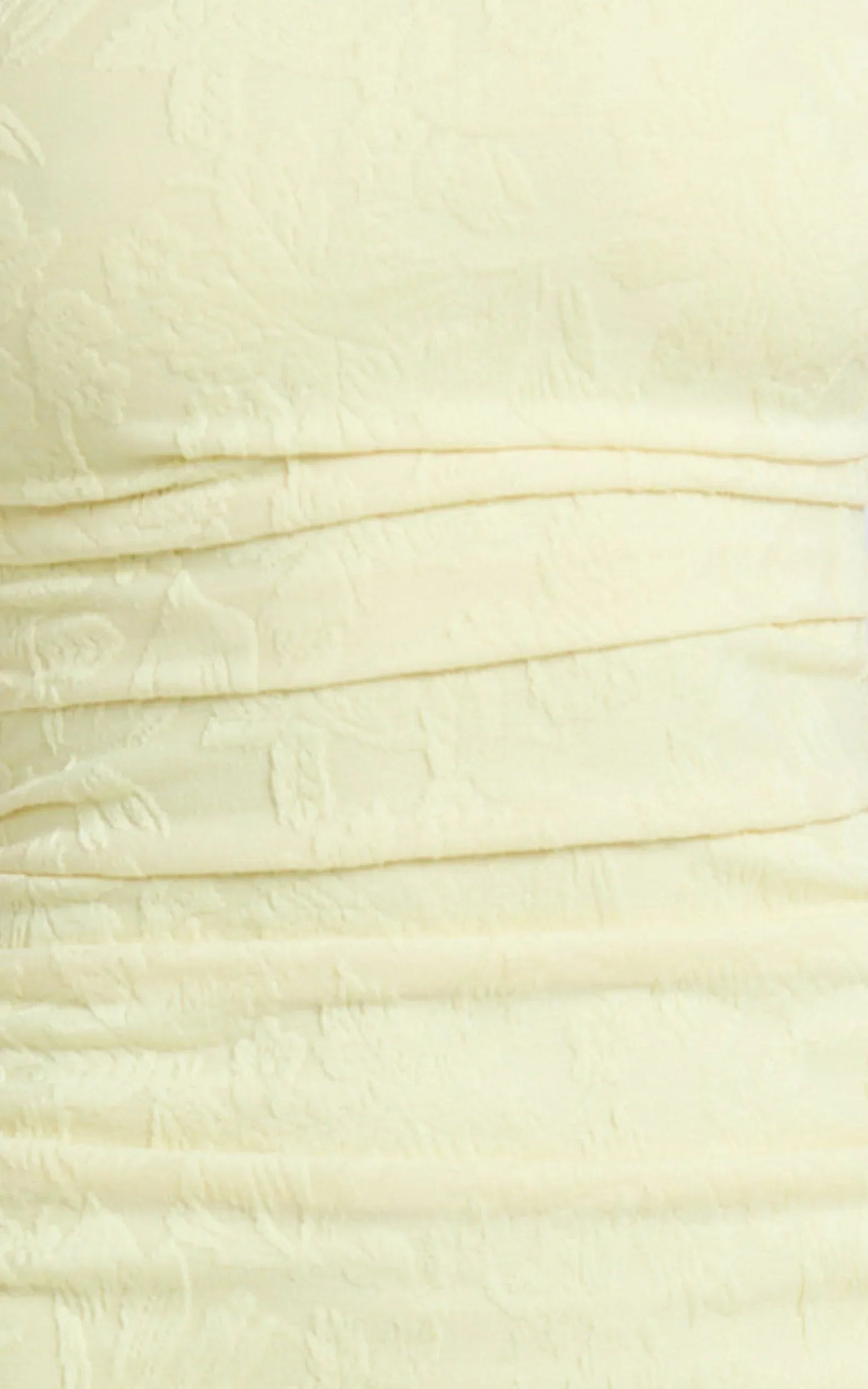 Kayrene Midi Dress - Strapless Bodycon Dress in Butter Yellow