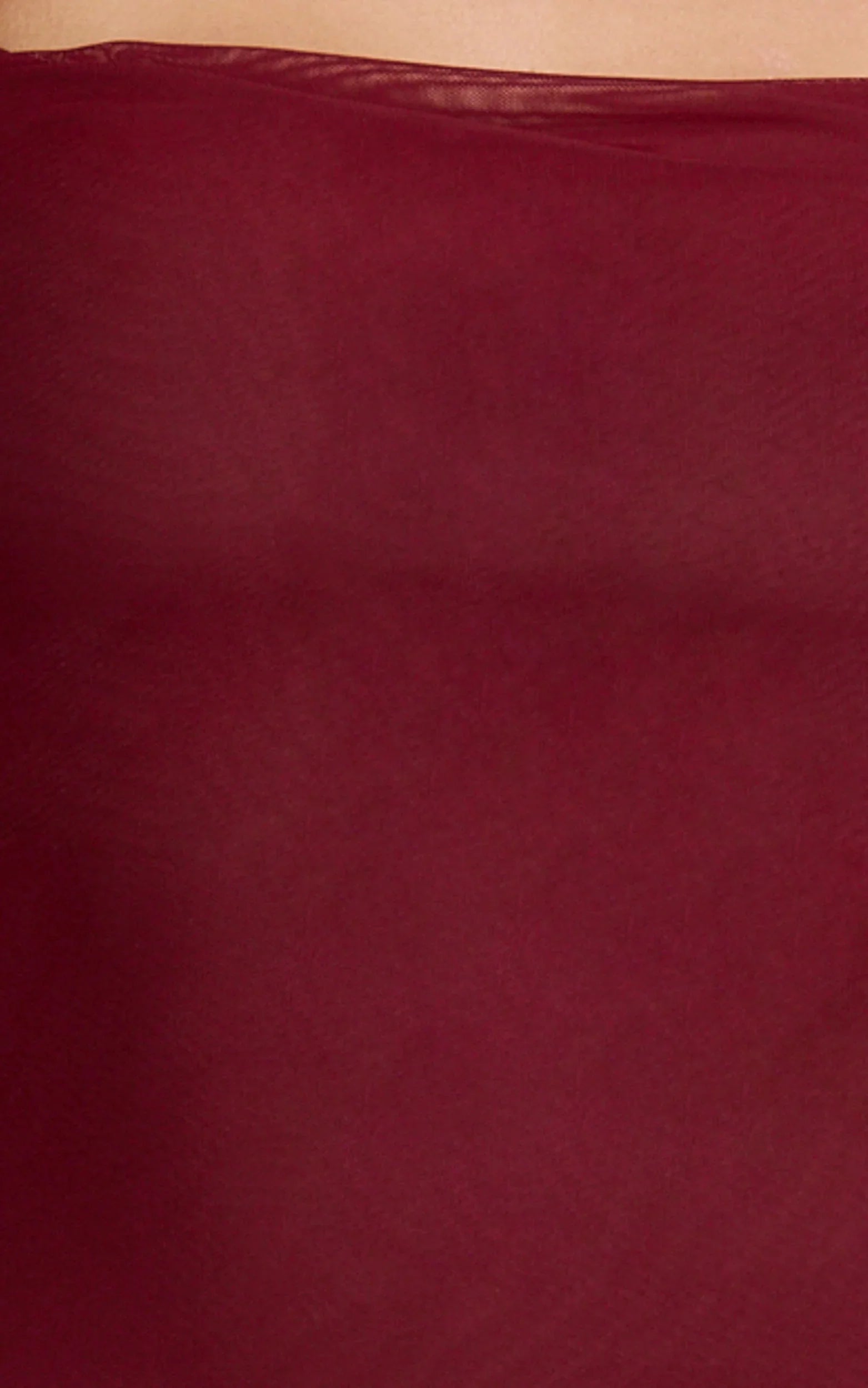 Rosha Midi Dress - Ruffle Strap Dress in Wine
