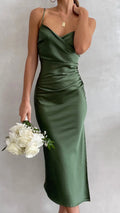 Monte Midi Dress - Olive