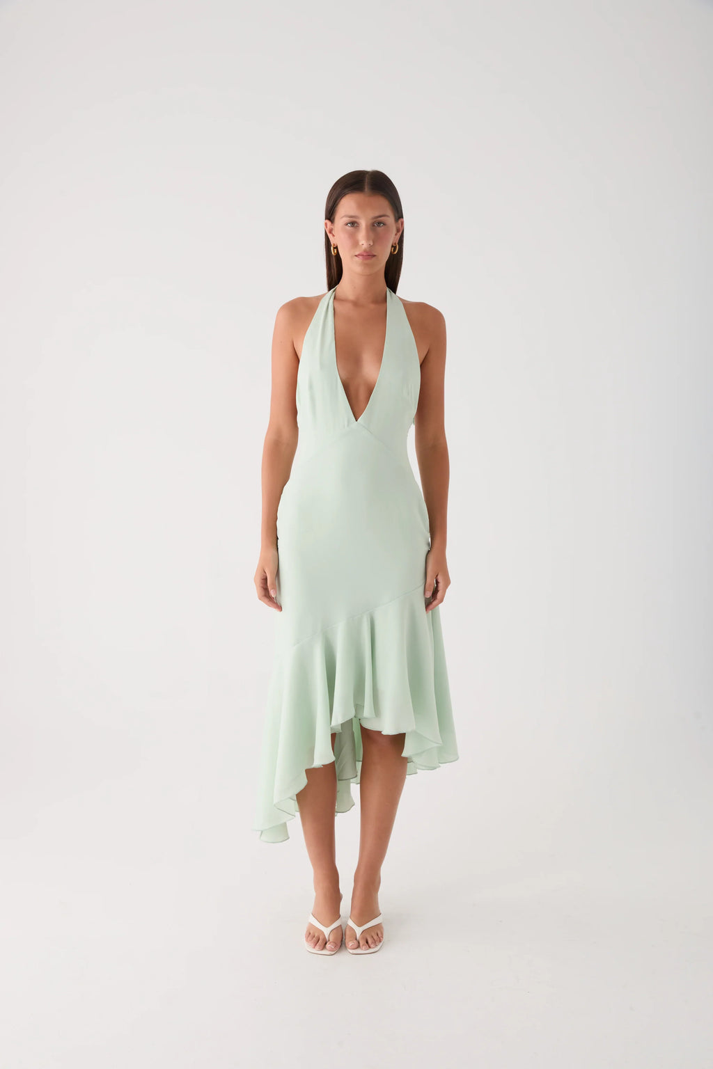 Darline Midi Dress - Pistachio