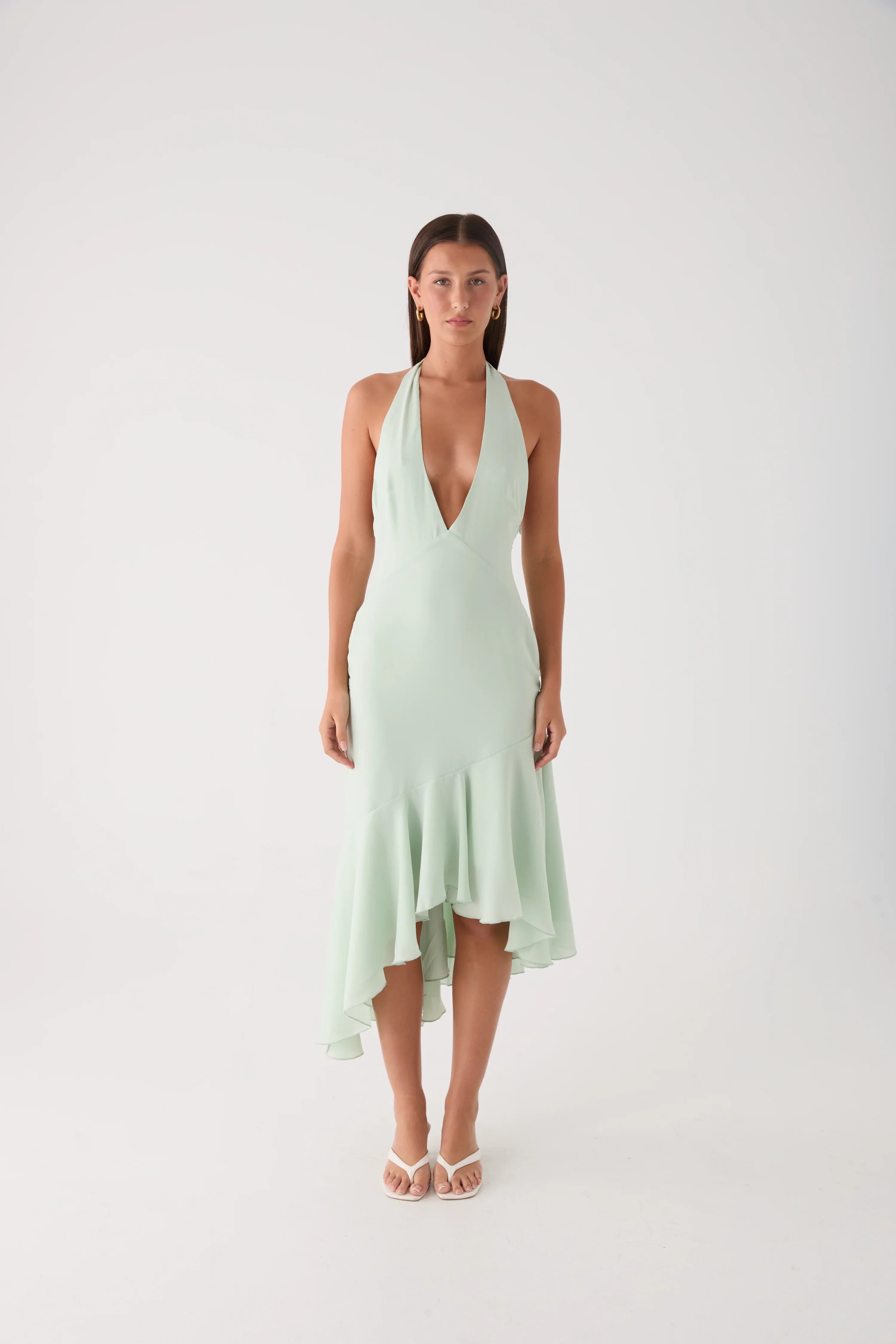 Darline Midi Dress - Pistachio