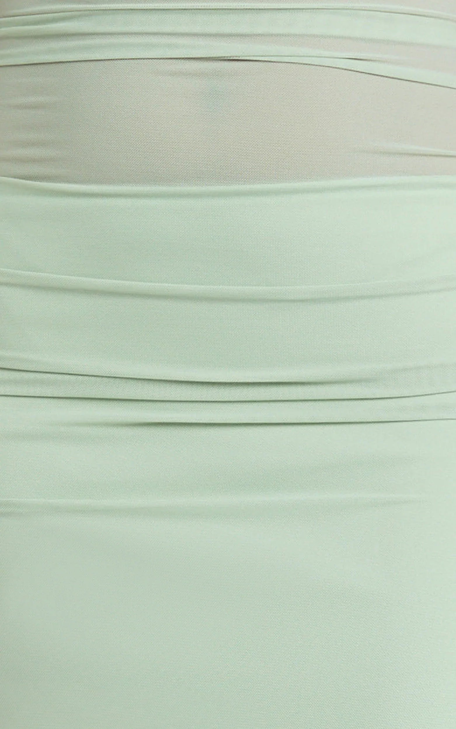 Almarie Midi Dress - Halter Neck Mesh Dress in Sage