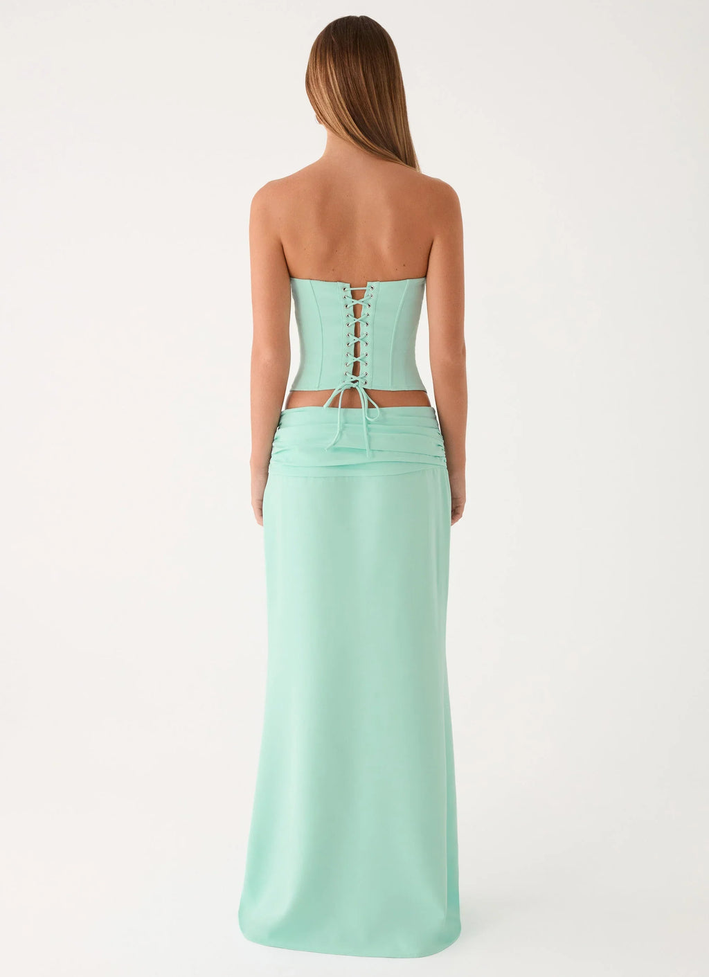 Tillie Maxi Skirt - Aqua