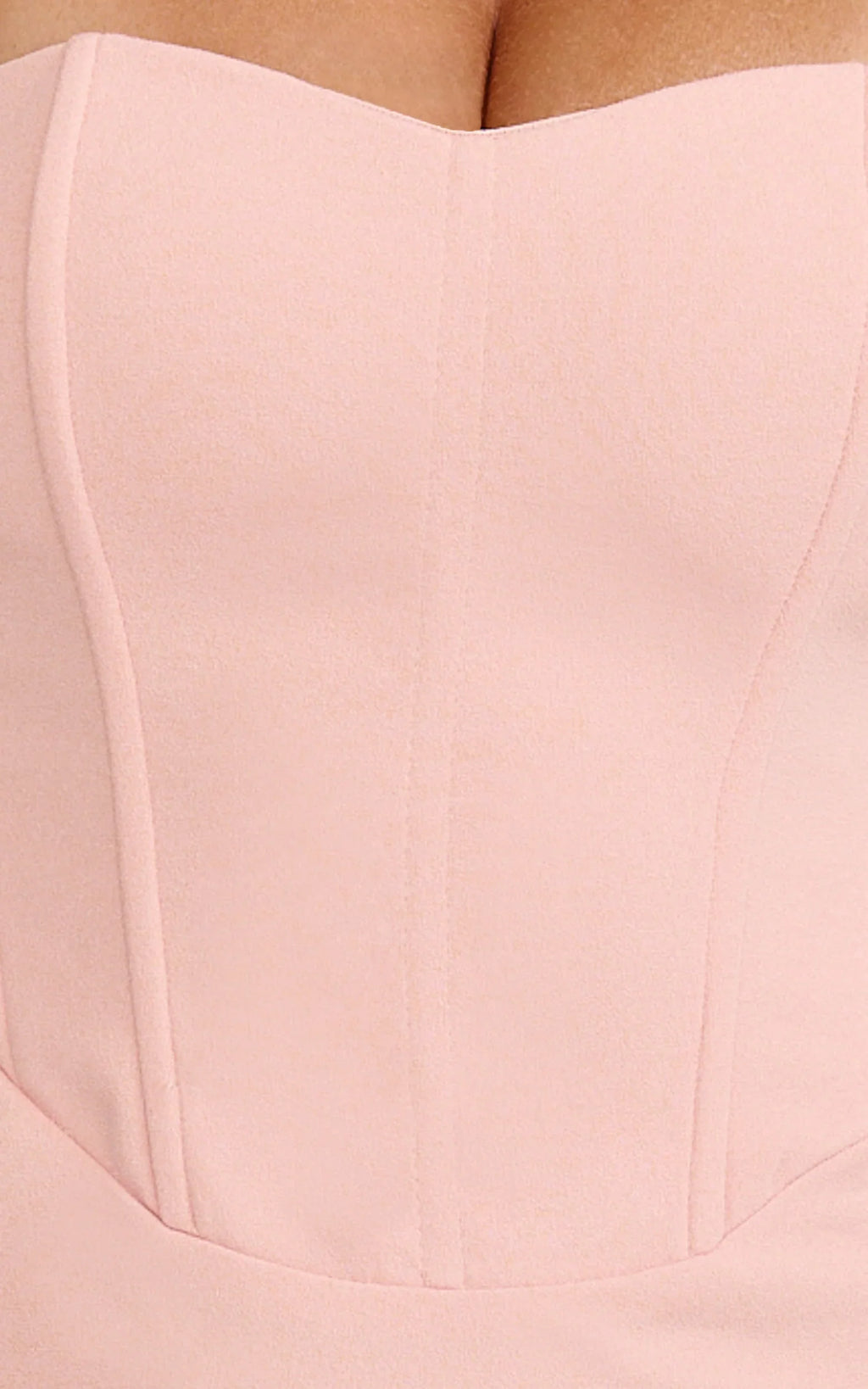 Karina Maxi Dress - Off Shoulder Corset Bodice Lace Up Back Dress in Pink