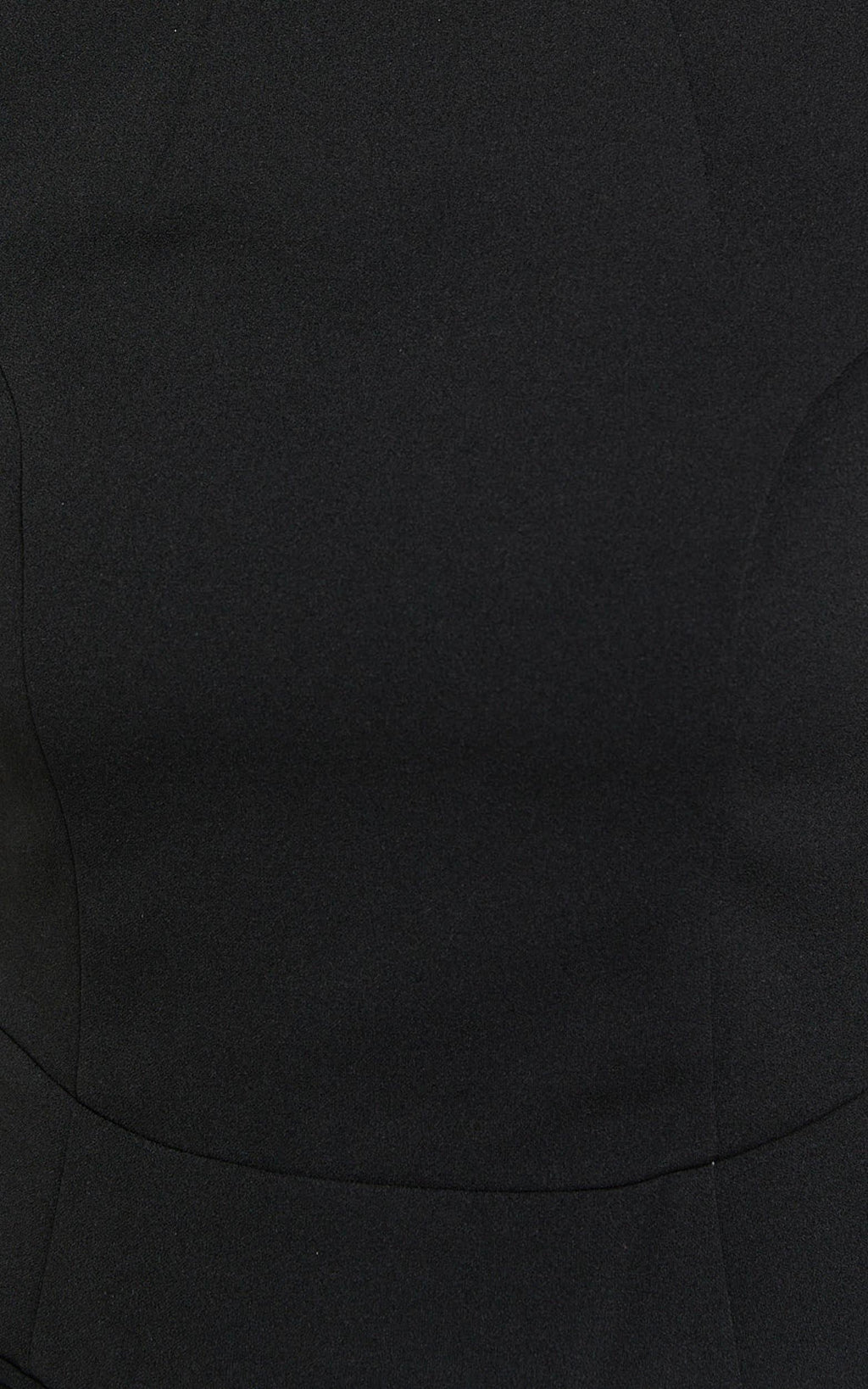 Carlson Mini Dress - High Neck Sleeve Cocoon Skirt Dress in Black