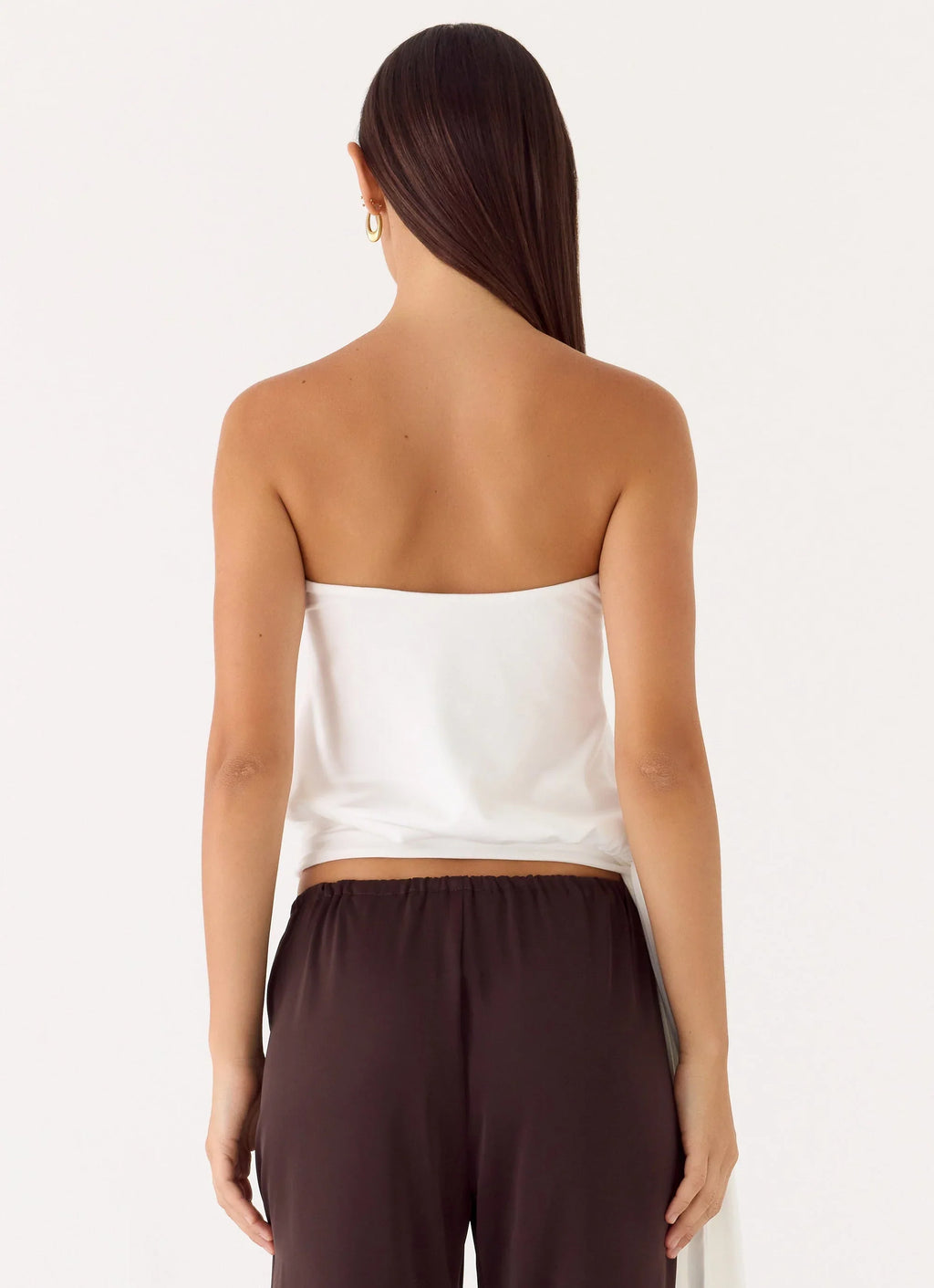 Livia Strapless Top - White