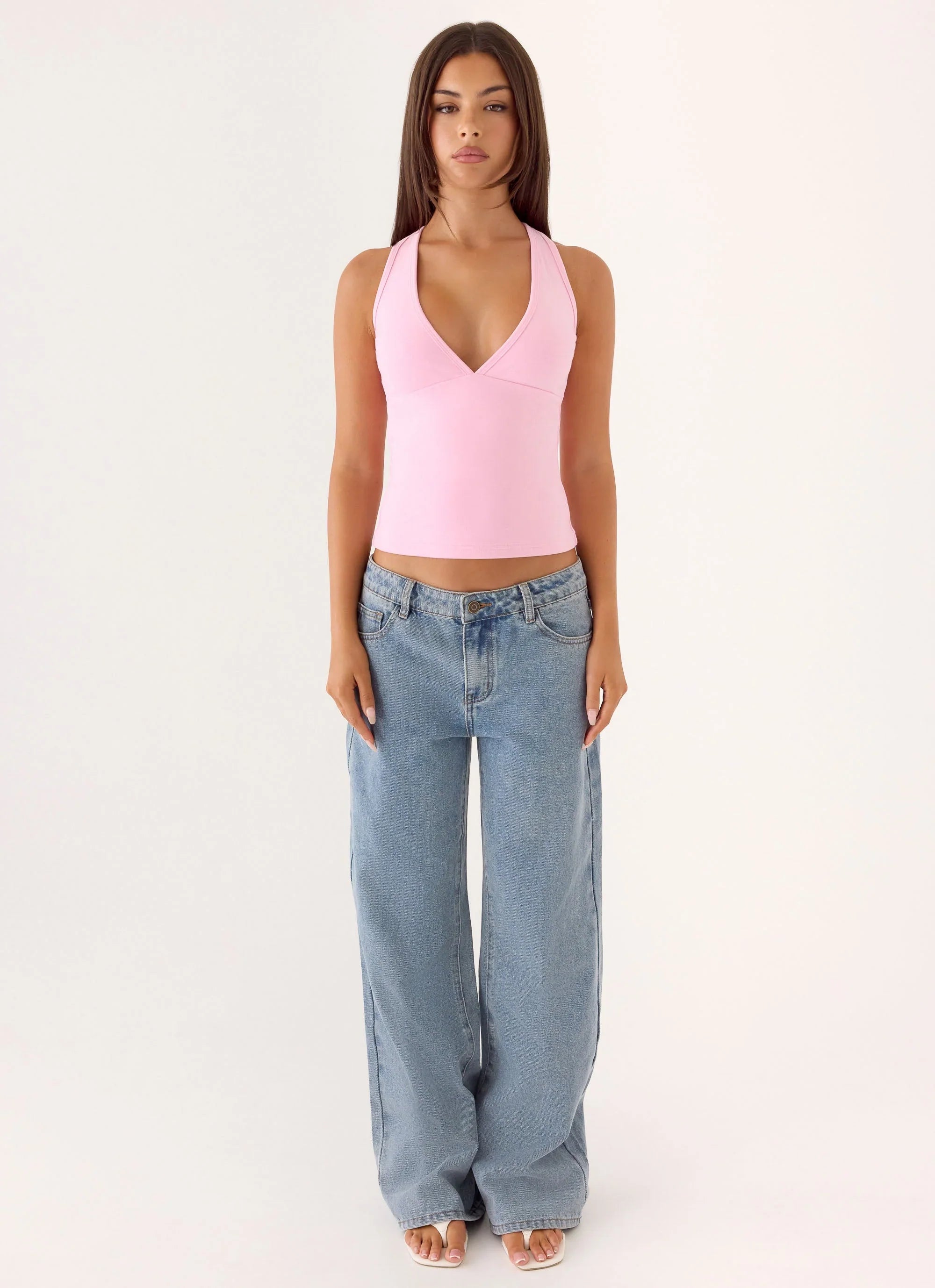 Lua Halter Top - Pink