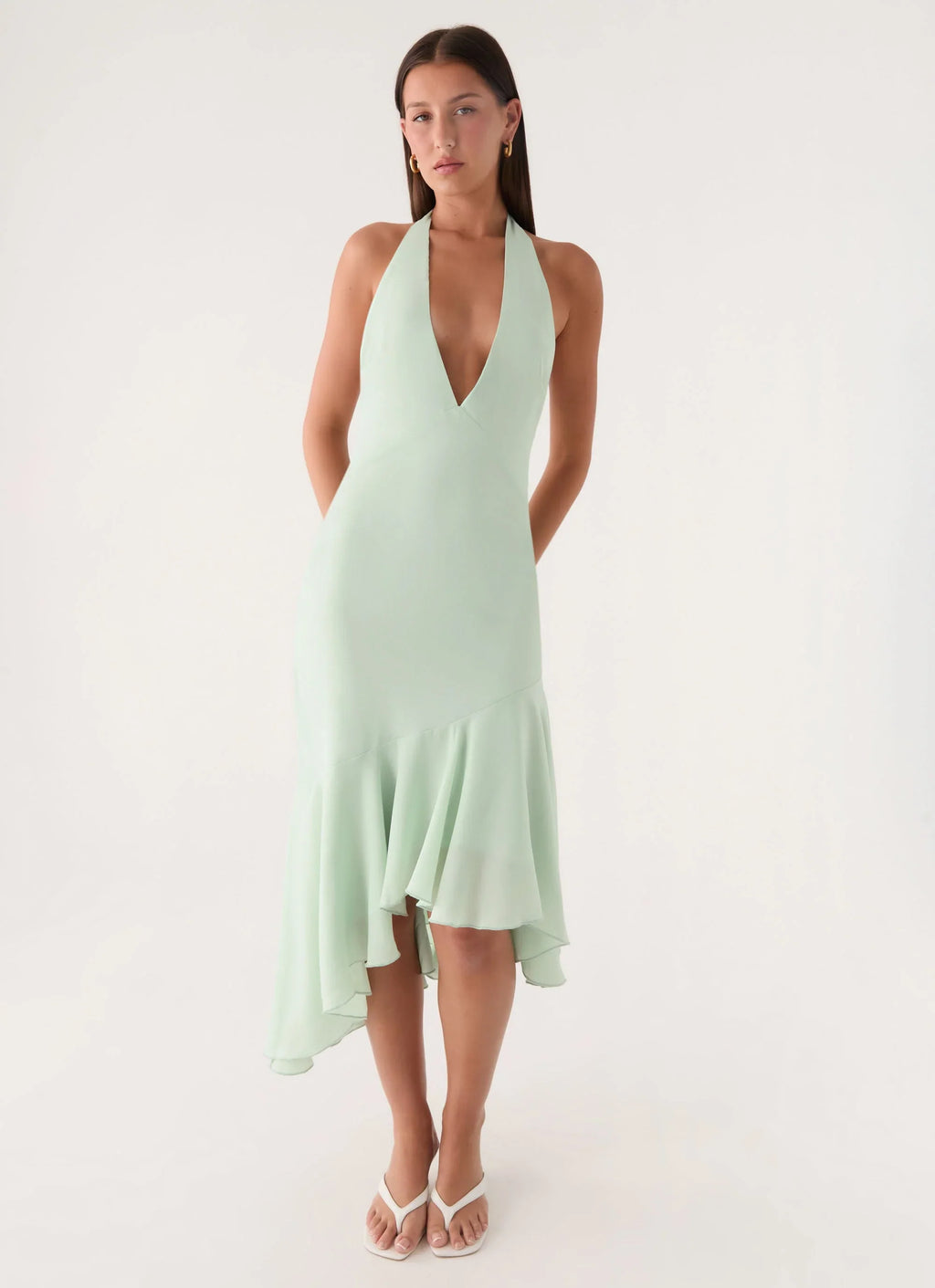 Darline Midi Dress - Pistachio